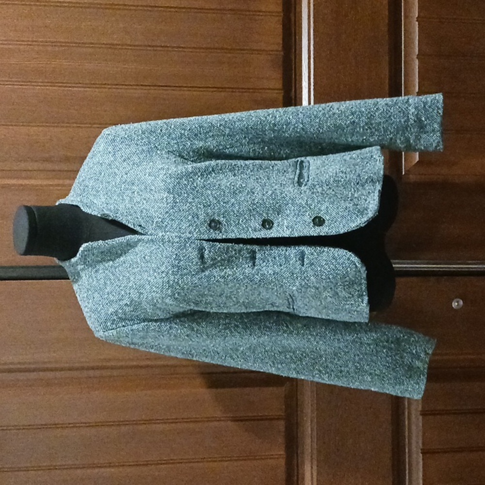 Old Navy teal green tweed blazer. Size L